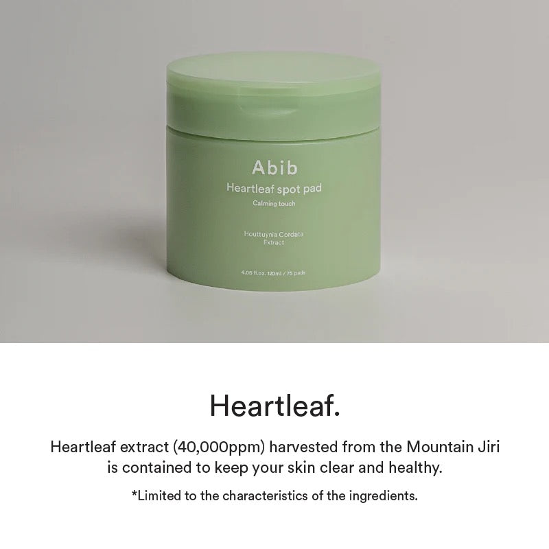 [Abib] Heartleaf spot pad Calming touch - 150ml. 80 pads