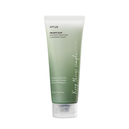 [Anua] HEARTLEAF SUCCINIC MOISTURE CLEANSING FOAM 150ml