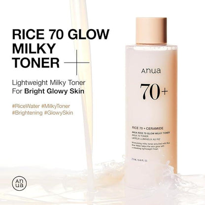 [Anua] RICE 70 GLOW MILKY TONER 250ml