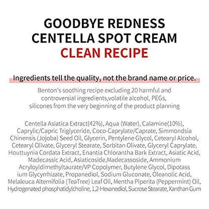 [Benton] GOODBYE REDNESS CENTELLA SPOT CREAM 15g