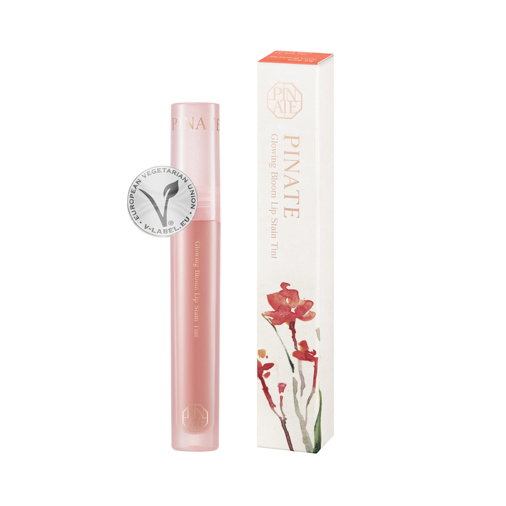 [Pinate] Glowing Bloom Lip Stain - 02 Neutral Coral