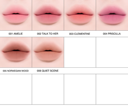 [Tiptoe] Mousse Tang Lip Matter - 6 Colors