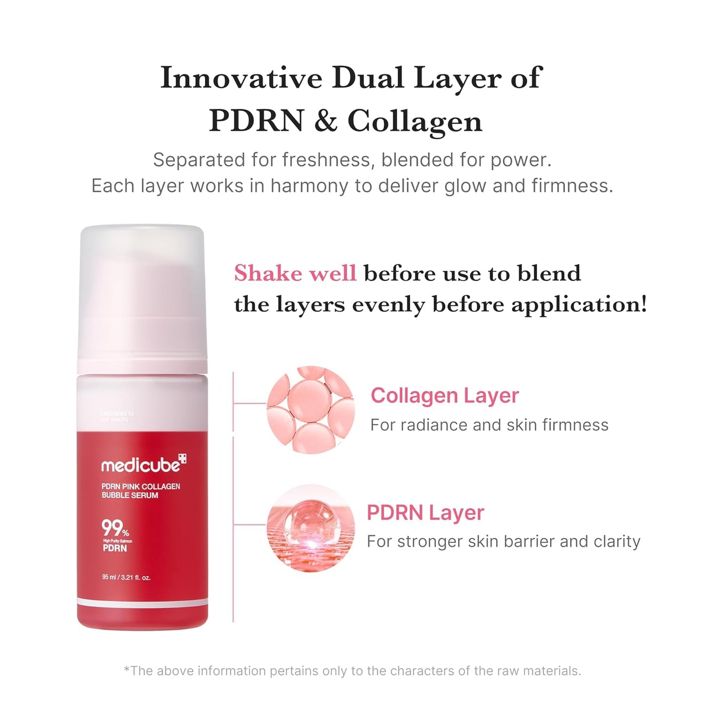 [Medicube] PDRN Pink Collagen Bubble Serum 95ml