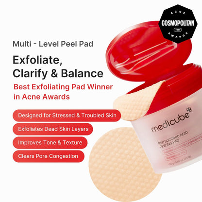 [Medicube] Red Succinic Acid Peeling Pads 70pcs