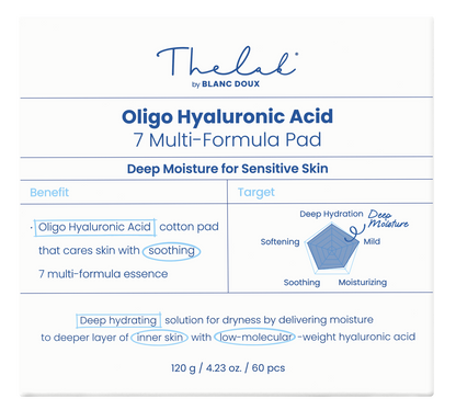 [THE LAB by BLANC DOUX] Oligo Hyaluronic Acid 7 Multi-formula Pad 120g