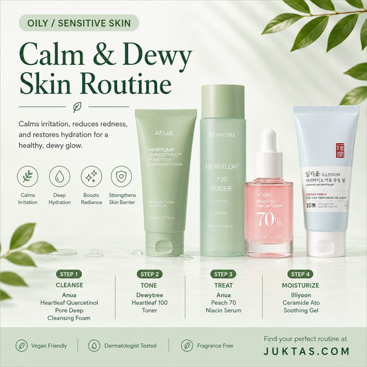 Calm & Dewy Skin Routine