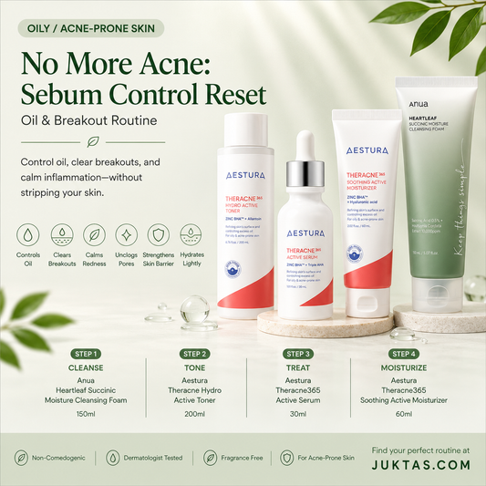 No More Acne: Sebum Control Reset - Oil & Breakout Routine