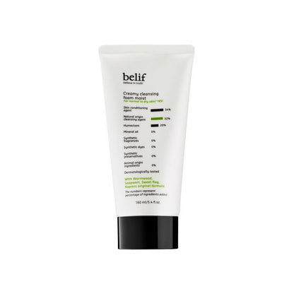 belif - Creamy cleansing foam moist 160 ml