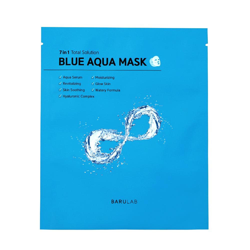 [BARULAB] 7IN1 TOTAL SOLUTION BLUE AQUA MASK - 30g x 10pcs