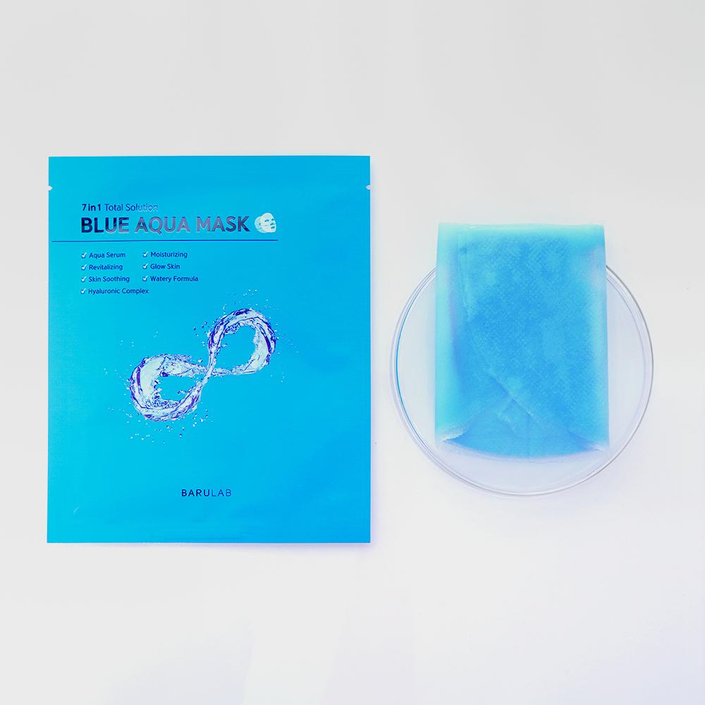 [BARULAB] 7IN1 TOTAL SOLUTION BLUE AQUA MASK - 30g x 10pcs