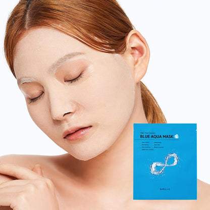 [BARULAB] 7IN1 TOTAL SOLUTION BLUE AQUA MASK - 30g x 10pcs