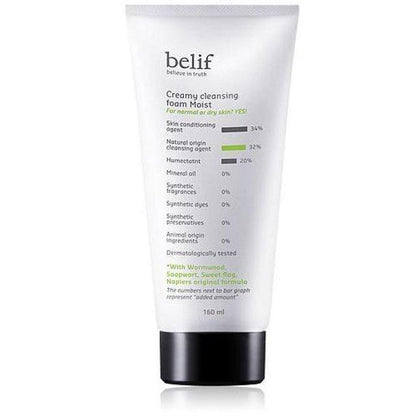 belif - Creamy cleansing foam moist 160 ml